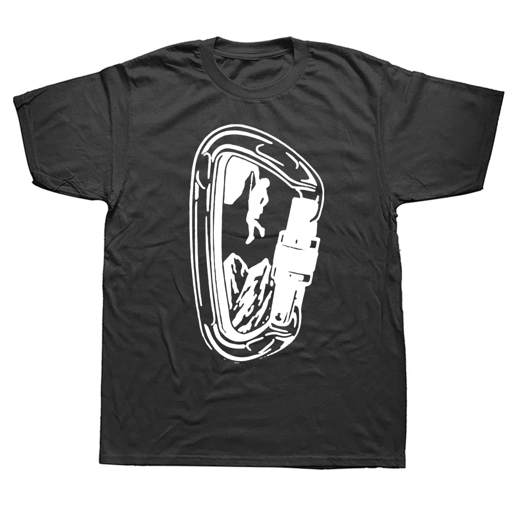 

Climbing graphic printed T-shirt Men's summer style loose casual cotton o collar top Harajuku fashion short sleeve street wear