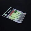 5PCS/bag 6cm7cm9cm Artificial Fluorescent Fishing Lures Squid Hook Cuttlefish Jigs Bait Spinnerbait Wood Shrimps Sea Fishing 6