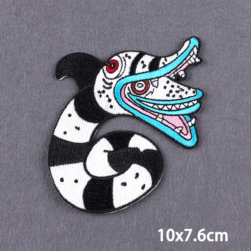 Diansour Eisen auf Patches für Kleidung thermoadhäsive Patches Abenteuer Landschaft Tier Stickerei Patch auf Kleidung DIY – Detail 1