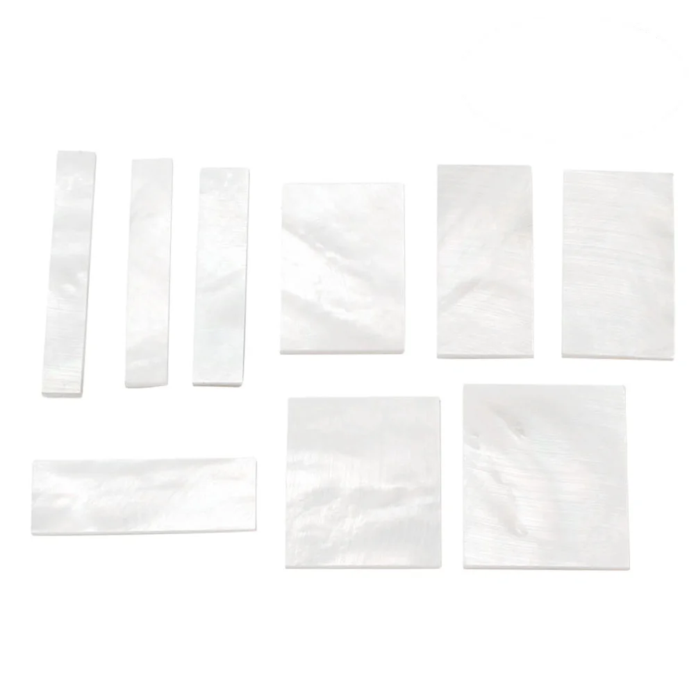 

PCS/ Pack Guitar Fingerboard Markers Inlays Material DIY White Shell Block Guitar Accessories