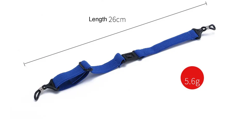 2 stücke Anti Slip Sport Einstellbare Sonnenbrille Lesebrille Brillen Schnur Kette Halter String Schwarz Blau Rot Braun – Detail 2