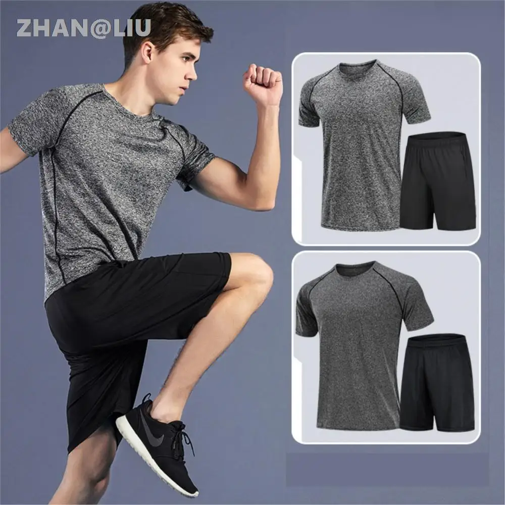 

High Quality Pure Cotton T-shirt for men casual O-neck Shirt Football Basketball Tee sport Shirts male fitness Breathable suits