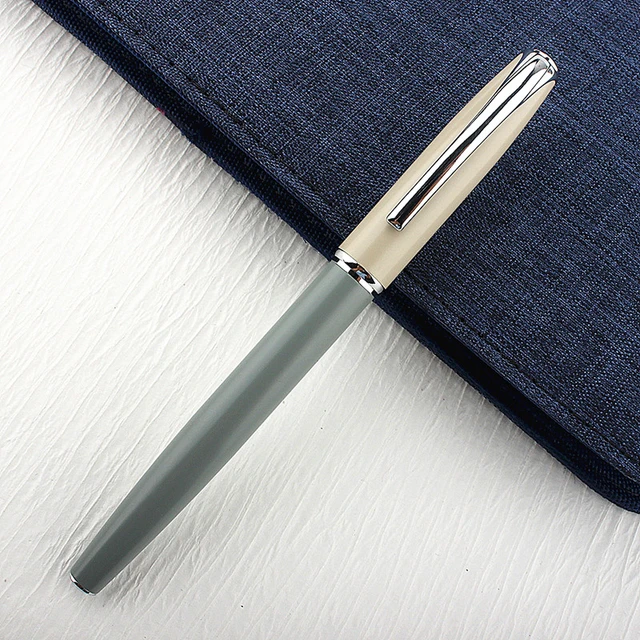 Penna per scrittura con firma esecutiva per ufficio con inchiostro per uomo  d'affari in metallo pieno di alta qualità 0.5mm/0.38mm Nib - AliExpress