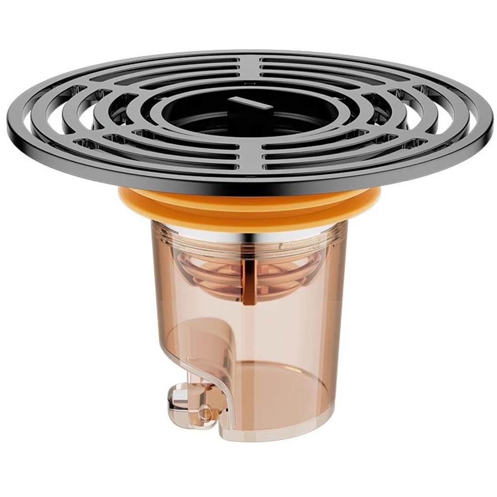 Magnetic Self-Closing Odour Trap Shower Floor Drain ABS Sink Floor Drain with Odour-Inhibiting for Kitchen Bathroom Drain Outlet