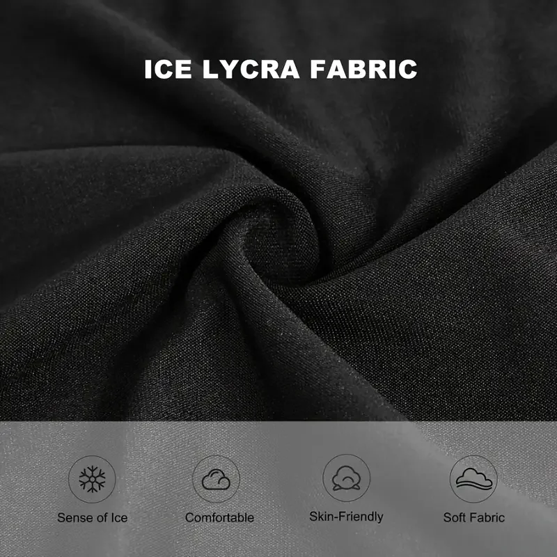 Ice Silk Sunscreen Full Face Mask Outdoor Fishing Motorcycle Windproof UV Protective Mask Black Balaclava Mask