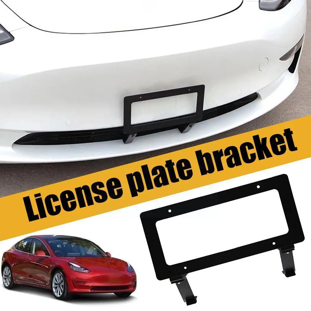 

Plate Frame For Tesla Model 3/Y Car License Plate Frame Holder Car License Plate Frame Cover Car Front Modification Accesso