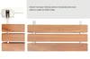 DIYHD 34X51CM Teak Wood Floding Shower Seat Wall Mount Fold Down Shower Bench(20inch) 4