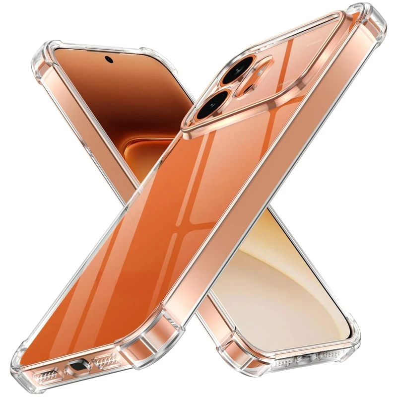 Shockproof TPU Protective Case with Transparent Back Shell