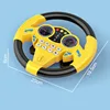 Eletric Simulation Steering Wheel Toy Simulate Driving Car Light Sound Musical Baby Kids Educational Vocal Toys for Children 6