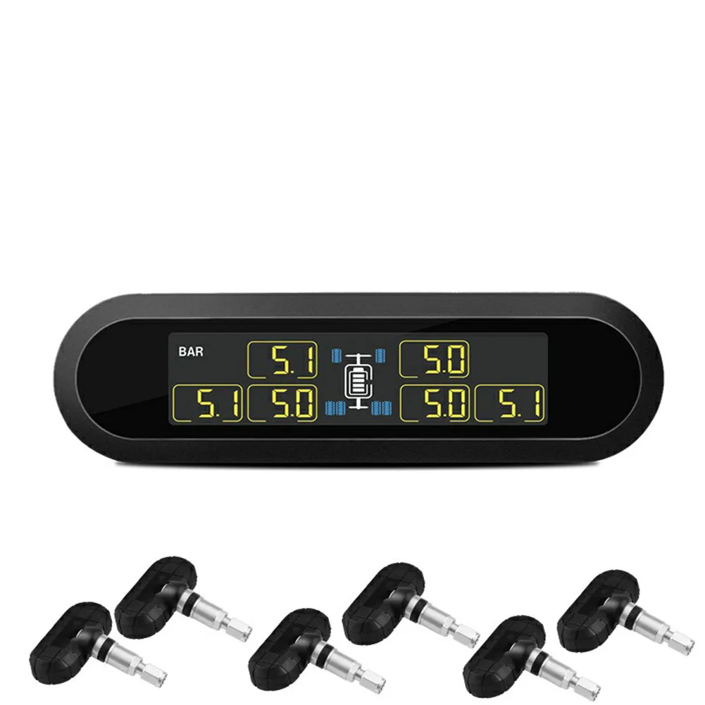 ڵ ¾翭  RV Ʈ TPMS Ÿ̾ з ͸ ý,  LCD ÷, 6  ,  ڵ Ÿ̾ 溸 ý