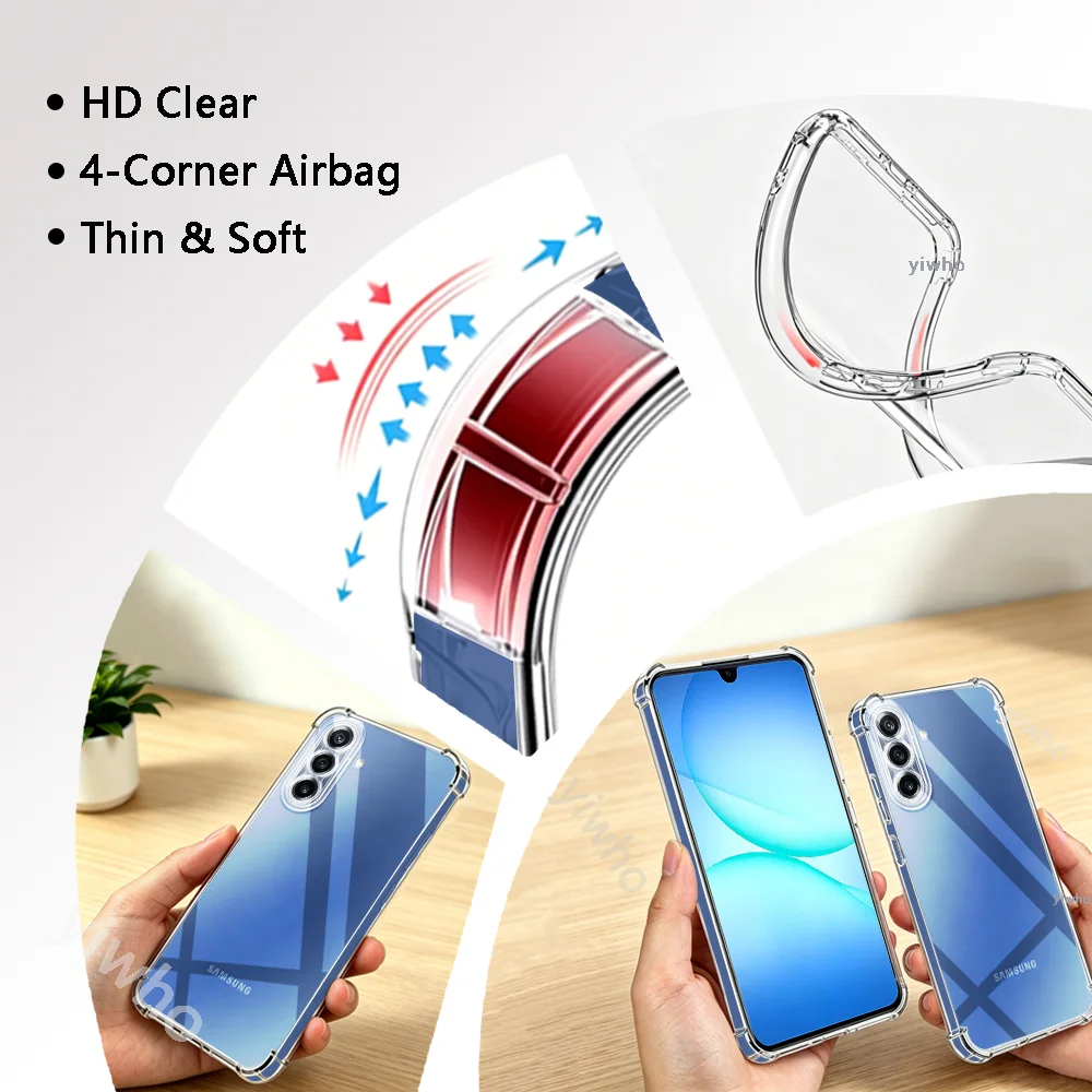 Transparent Shockproof TPU Phone Case - Clear Back Cover