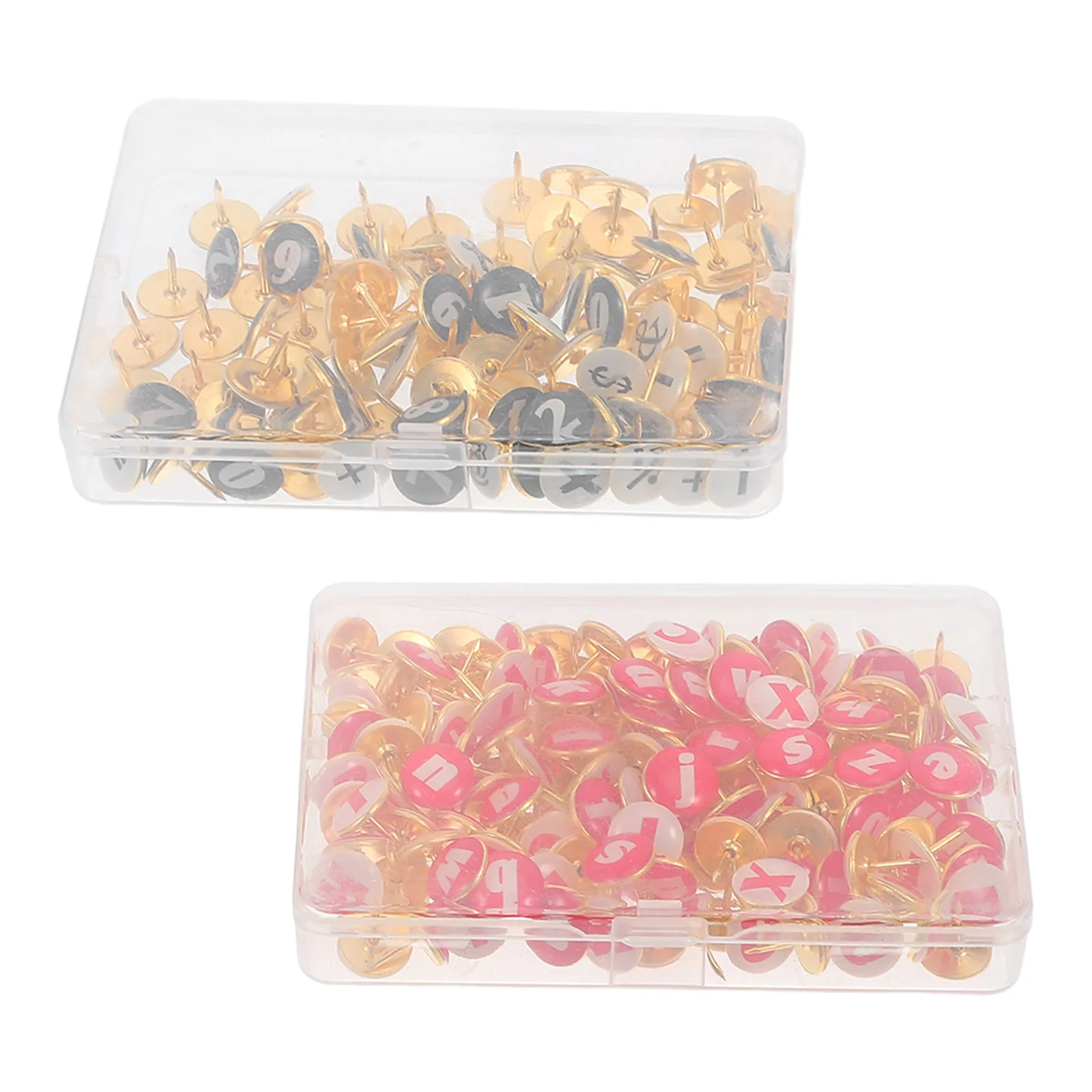 260Pcs 문자 숫자 푸시 핀 코르크 보드 액세서리용 창의적인 수학 기호 못 게시판 홈 오피스 교실