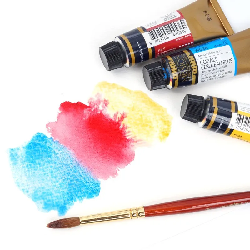 Mijello Mission Gold Water Color Series1 Natural Plant Extra Fine Watercolor Piant 15ml Tubes Painting Artists Drawing Supplies