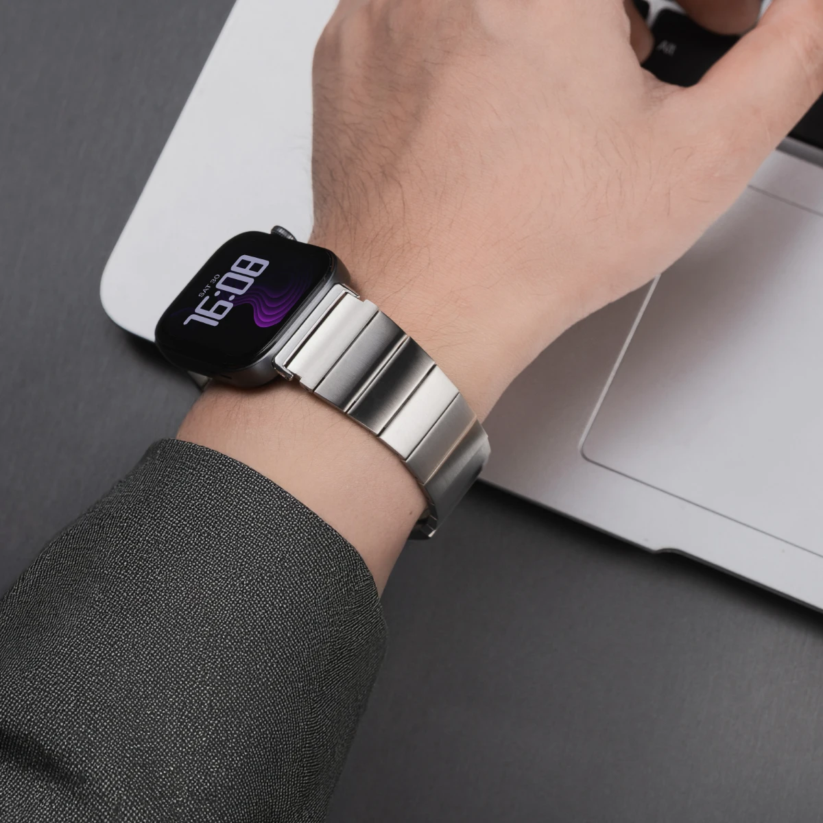 Premium Titanium Strap - Adjustable Bracelet Wristband