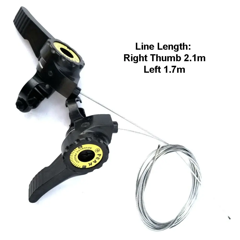 Universal MTB Bike Thumb Shifter Set with Inner Cable - 3x5/6/7 Speed Compatible