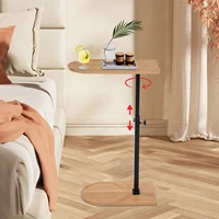 Table d'appoint en forme de C pour canapé, baignoire, plateau de baignoire, capacité 40kg, pour salon, chambre à coucher, bureau 2