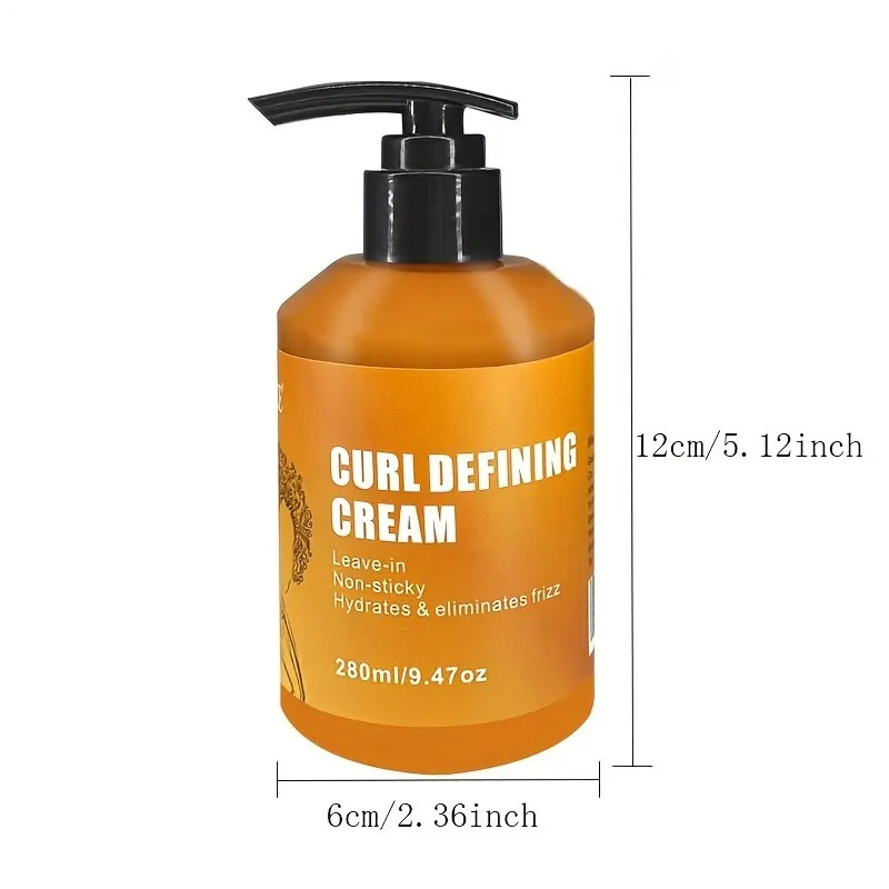GZE Defining Curl Cream Enhances Waves and Curls While Adding Definition Conditions Detangles and Reduces Frizz Paraben