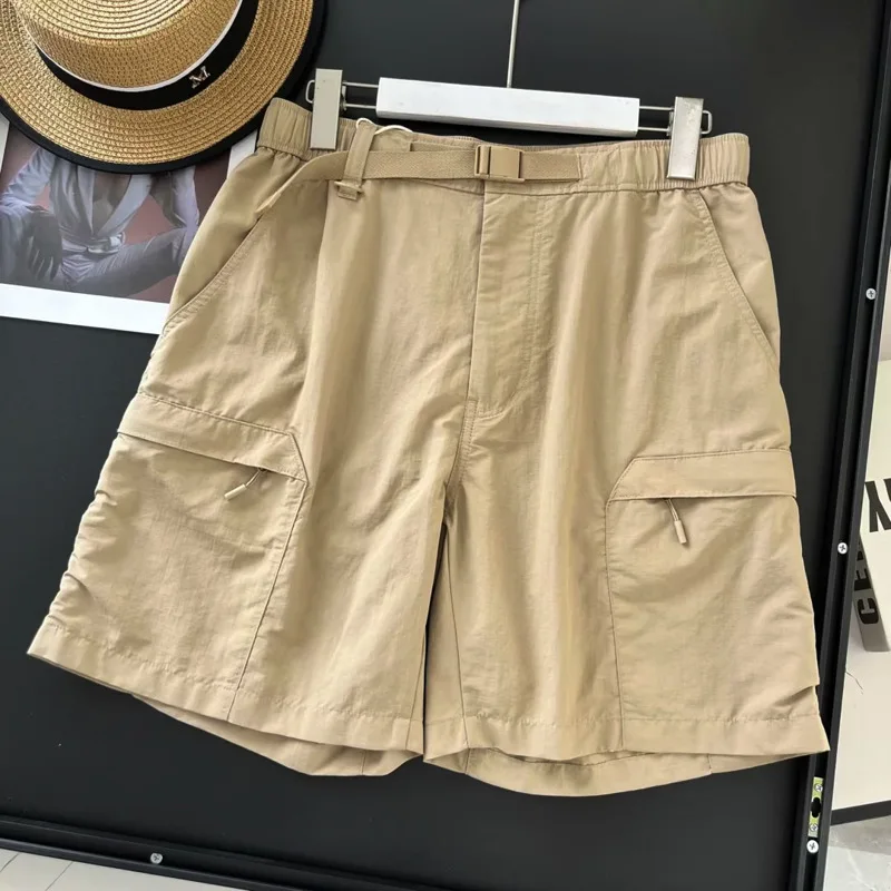 Men's Women's Nylon Casual Shorts Outdoor Trekking Hiking Travel Climbing Camping Half Pants Waterproof Work Trousers Tooling