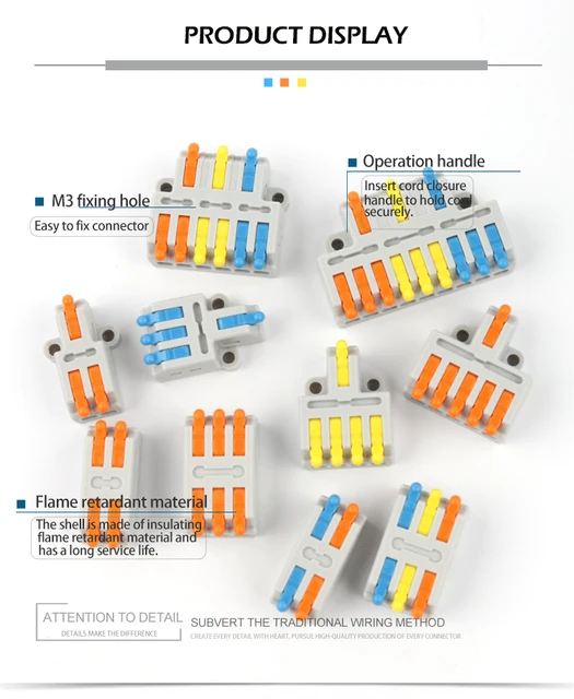 10 Pièces Mini Connecteur De Conducteur De Fil Électrique Rapide Diviseur  De Passe Panneau De Câblage De Câble Électrique Rapide Enfichable - Temu  France