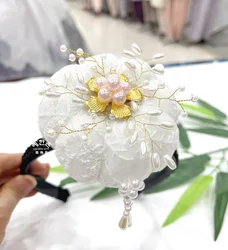 Korean Ornament Headdress Side Clip Latest Hanbok Headdress Stage Performance Headdress Bride Wedding