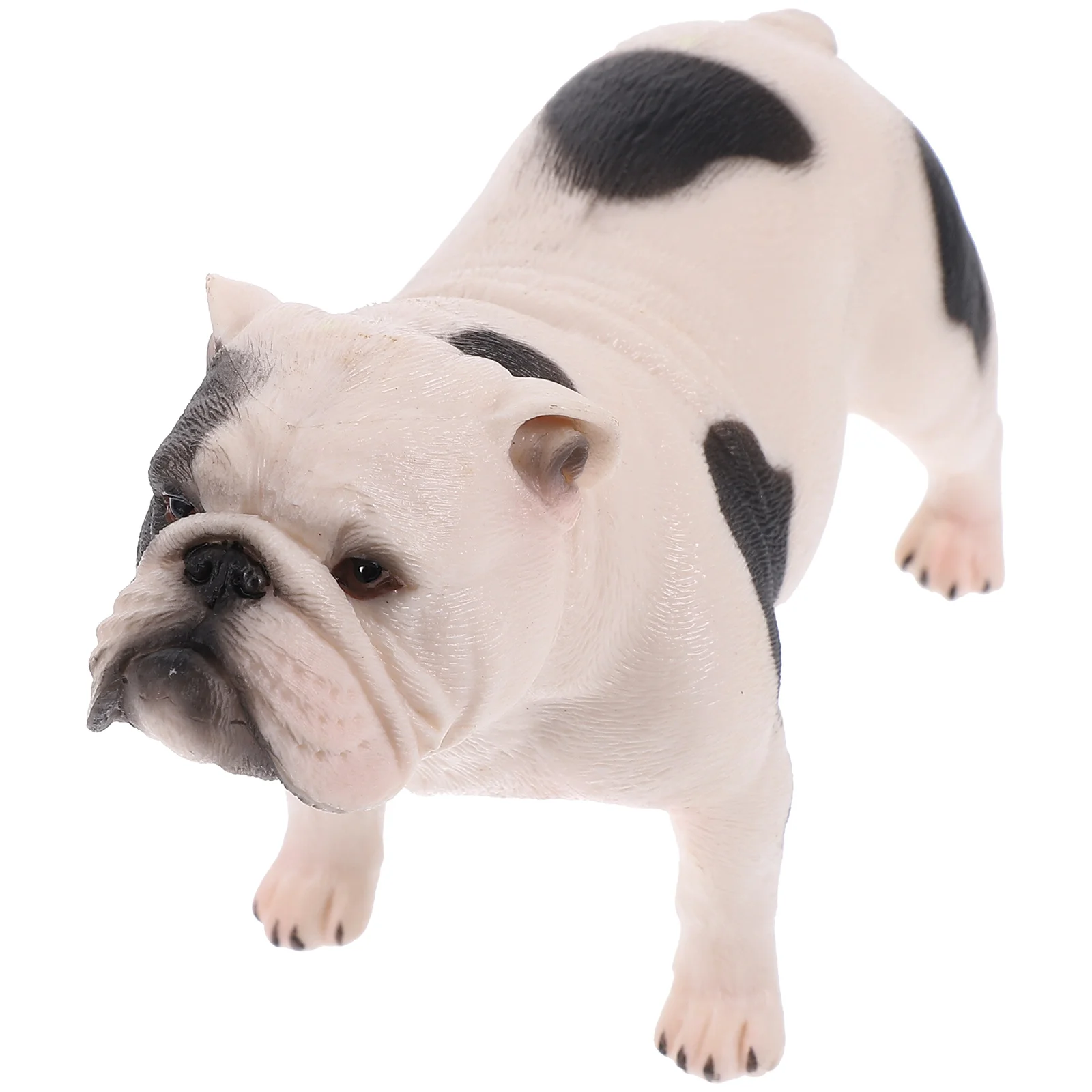 

Puppies Toys for Kids Dog Pvc Simulated Real Animal Ornaments (standing Bulldog) 2pcs Puppy Mini Simulation Model