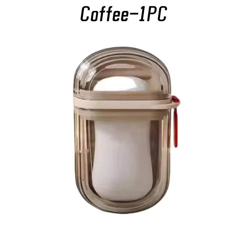 1/3PCS Portable Plastic Soap Dish for Travel Container Dish Tray with Drain Portable Holder with Cover