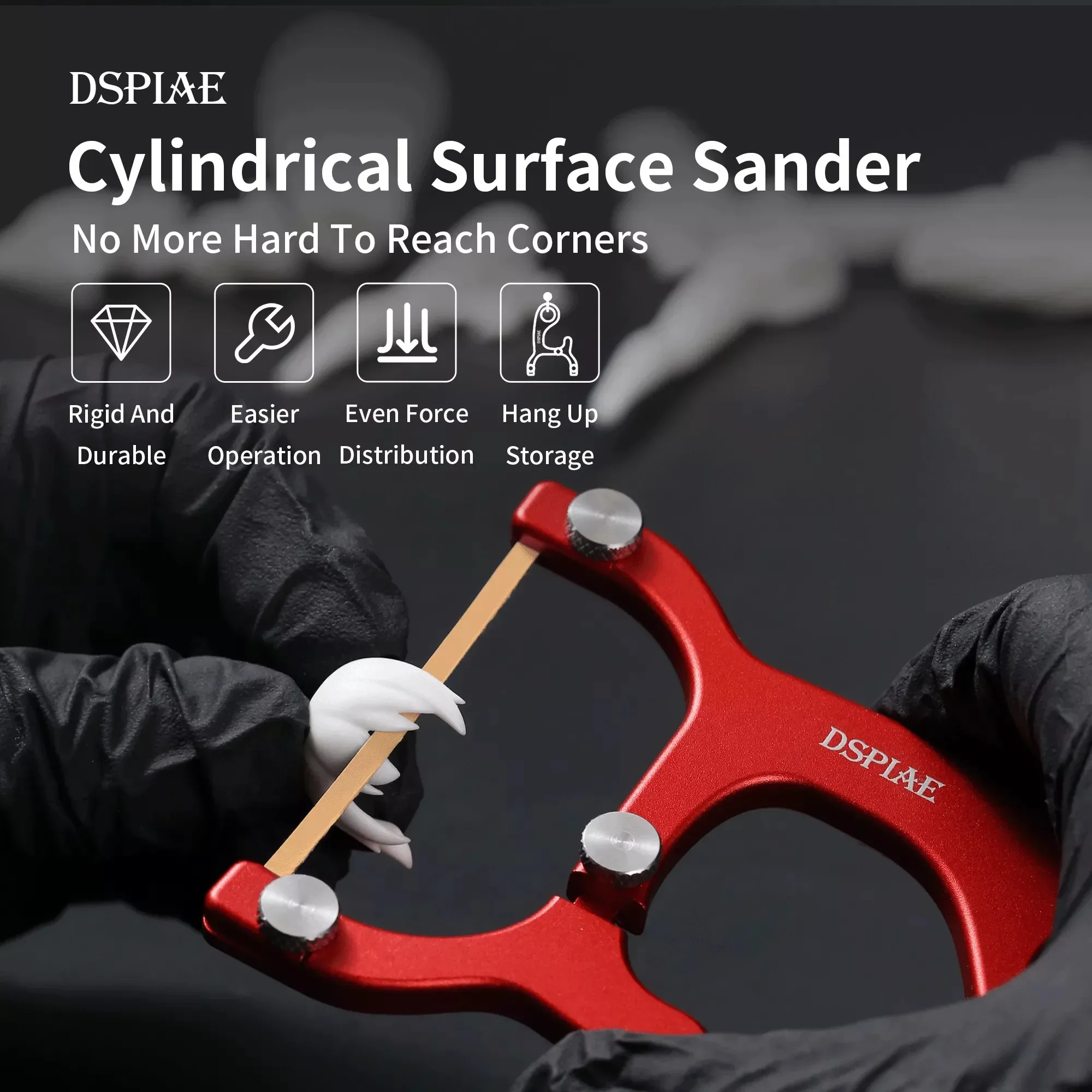DSPIAE AT-CSS Cylindrical Surface Sander Military Model Making Tool Assembly Retrofit Gundam Hobby DIY sanding tool