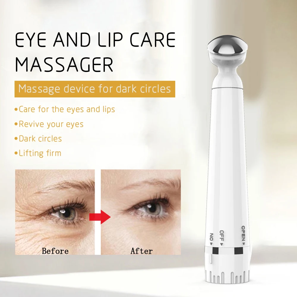 Mini Electric Vibration Eye Massager Anti-Ageing Wrinkle Dark Circle Pen Removal Rejuvenation Eye Massager skin care tools 2