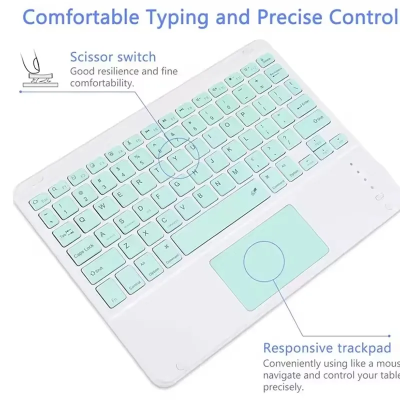 Universal Touch keyboard for Samsung Galaxy Tab S10 S9 S8 Ultra FE A9 Plus Tablet Keyboard for iPad Pro Air Bluetooth Keyboard wireless keyboard tablet keyboard ipad keyboard tablet keyboard case bluetooth keyboard case