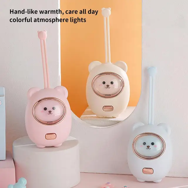 Chauffe-mains aste en forme d'ours pour enfants et adultes, batterie  intégrée 2400mAh, chauffage rapide USB, camping, bureau, école, mignon chauffe  main rechargeable hand warmer - AliExpress