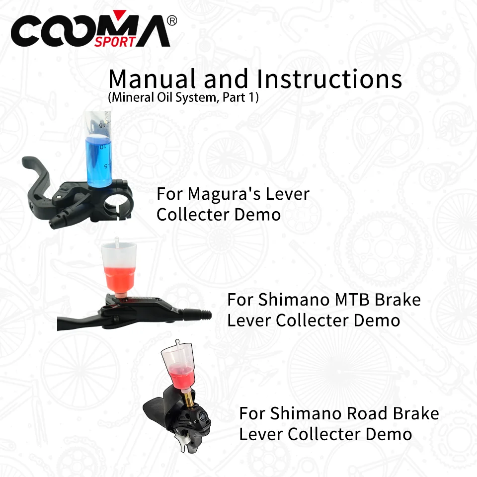 Hydraulic Brake Bleed Kit for Mineral Oil Systems - Basic and Advanced Options Available