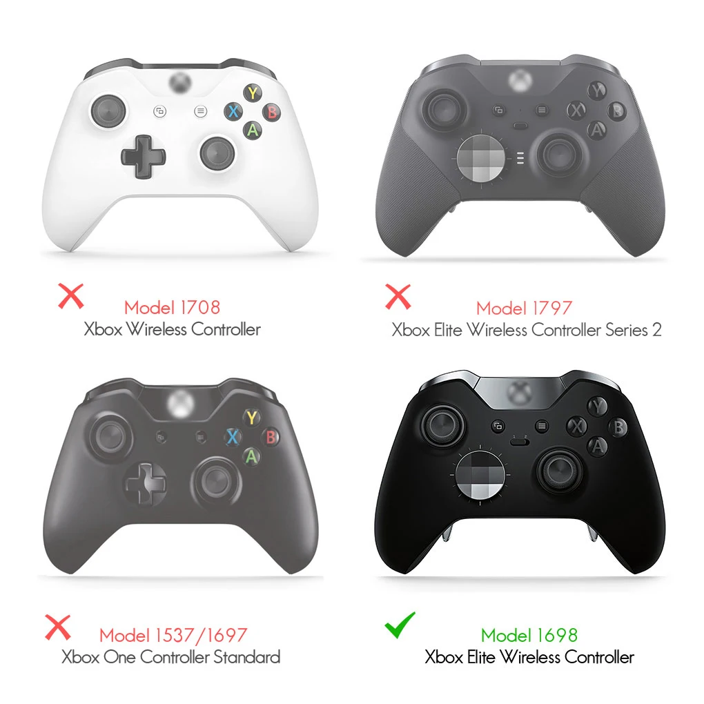 Replace Case for XBox One Elite Series 1 1698 Controller Replacement Housing Shell Faceplate Cover Repair Part LBRB