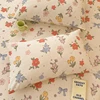 Single Item Bed Hat 100% Cotton Print Bedspread Double Mattress Cover 360 Degree Wrap with Elastic Sheet Set Skin Friendly 200 4