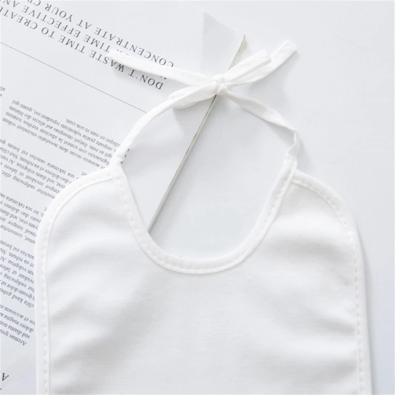 Baby Bibs 10pcs Soft Absorbent Painting DIY Blank Mouth Wipe Cloths Drool Bib Teething Babies Baby Bib Cotton Bib Set Cotton Bib