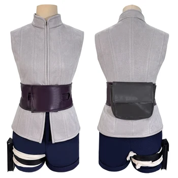 HOLOUN Anime Hyuga Hinata Cosplay Costume Wig Top Shorts Waist Bag Christmas Gift 1