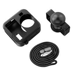 Ultimate Shockproof Silicone Case with Battery Door & Lens Cap - Action Camera Protection Accessory for GoPro Max2 (Silicone Case Only)
