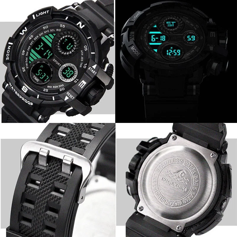 Kegllect Men Fashion Sports  Watches Multifunctional Electronic Wristwatch 6