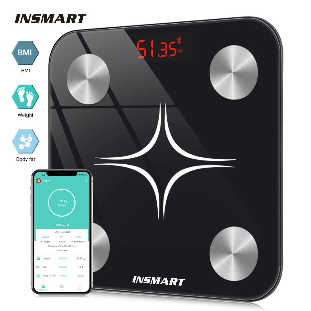 BILANCIA SMART PESAPERSONE Intelligente Bluetooth Digitale Con App Calorie  180kg EUR 10,99 - PicClick IT