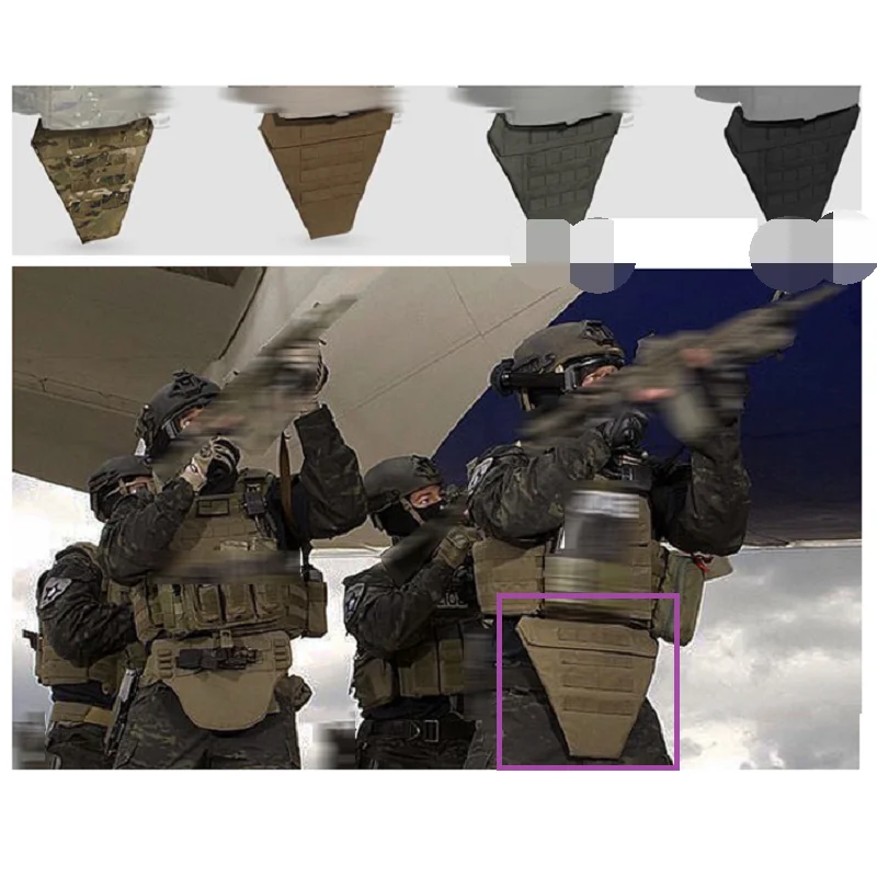 Gilet Tattico Protezione Cavallo Protezione Sport All'Aria Aperta Borsa Deflettore Pannello Di Precisione Crye