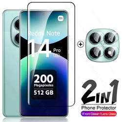 Dual Layer 9D Curved Tempered Glass Screen and Camera Protector for Note15 5G (2In1 1Front 1Lens)