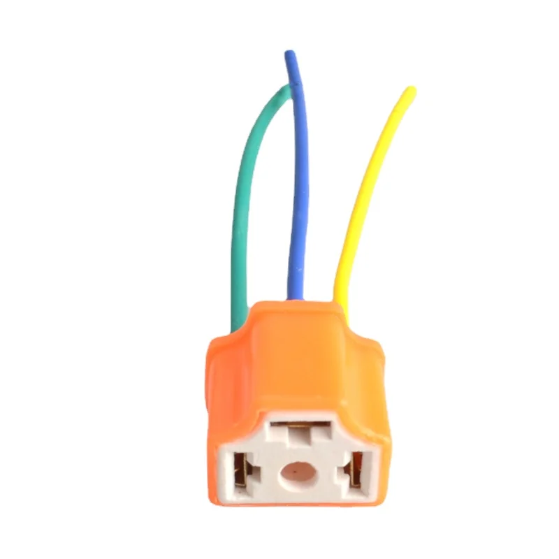 H4 Car Truck Female Ceramic Heat Resistance Headlight Extension Connector Wire Socket Adapter Wiring Harness Plug 10CM