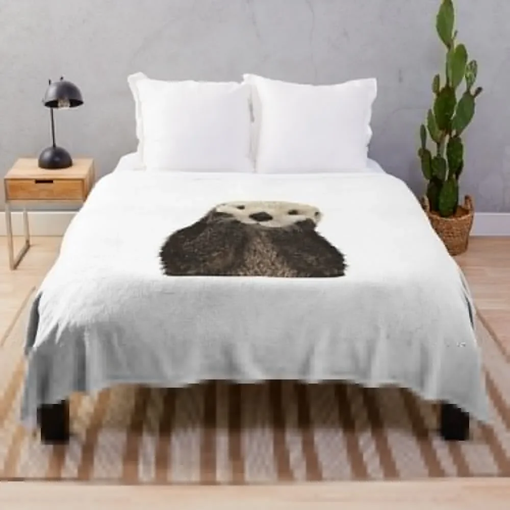 

Otter Throw Blanket for sofa Fashion Sofas Cute Plaid Designers Blankets