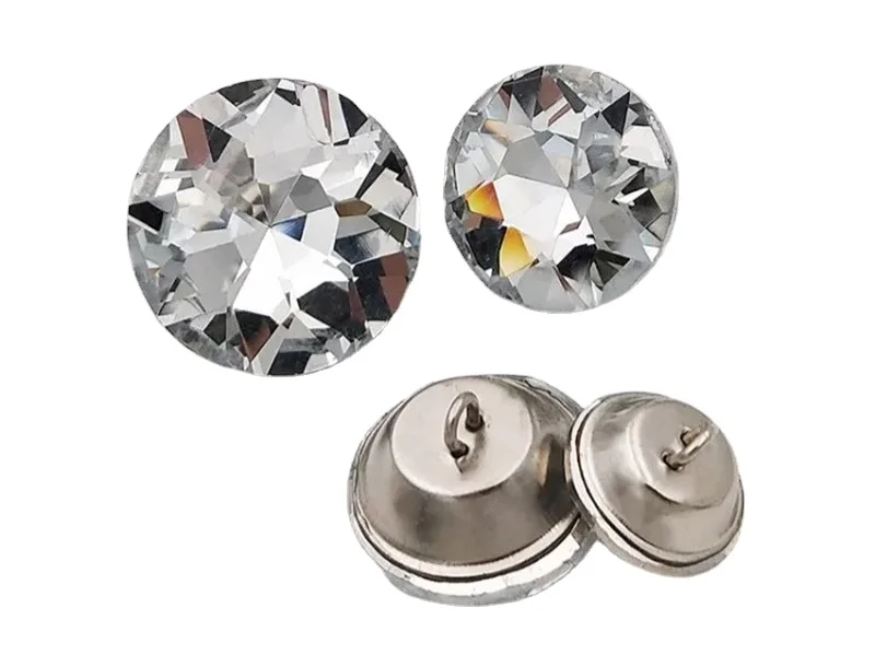 50pcs/lot High-grade Crystal gemstone buttons Sewing buttons for Sofa Headboard shirt glass buttons for garments 18/20/25/30mm 6