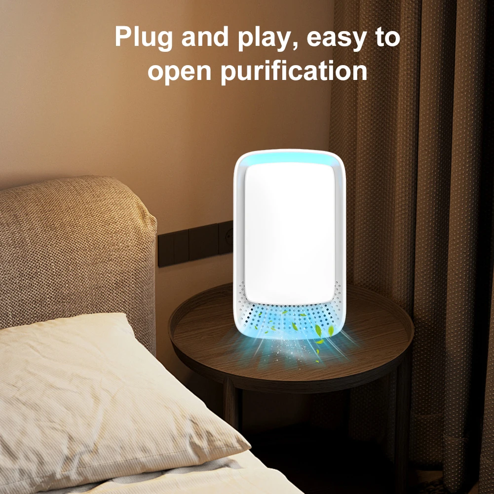 1-4 PCS Negative Ion Air Purifier Portable Filterless Air Cleaner Quiet Freshener Mini Cleaner for Home Office Bedroom