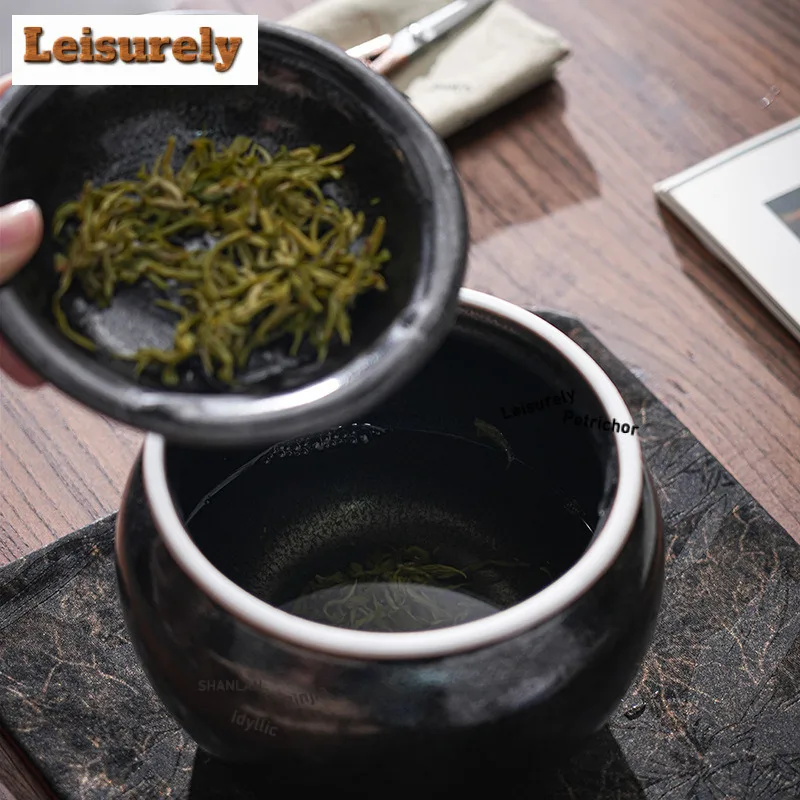 850ML Ceramic Lotus Pod Jianshui Tea Cup Wash Water Washing Slag Tank Tea Dust Cylinder Barrel Chaxi Cafes Accessories Craft