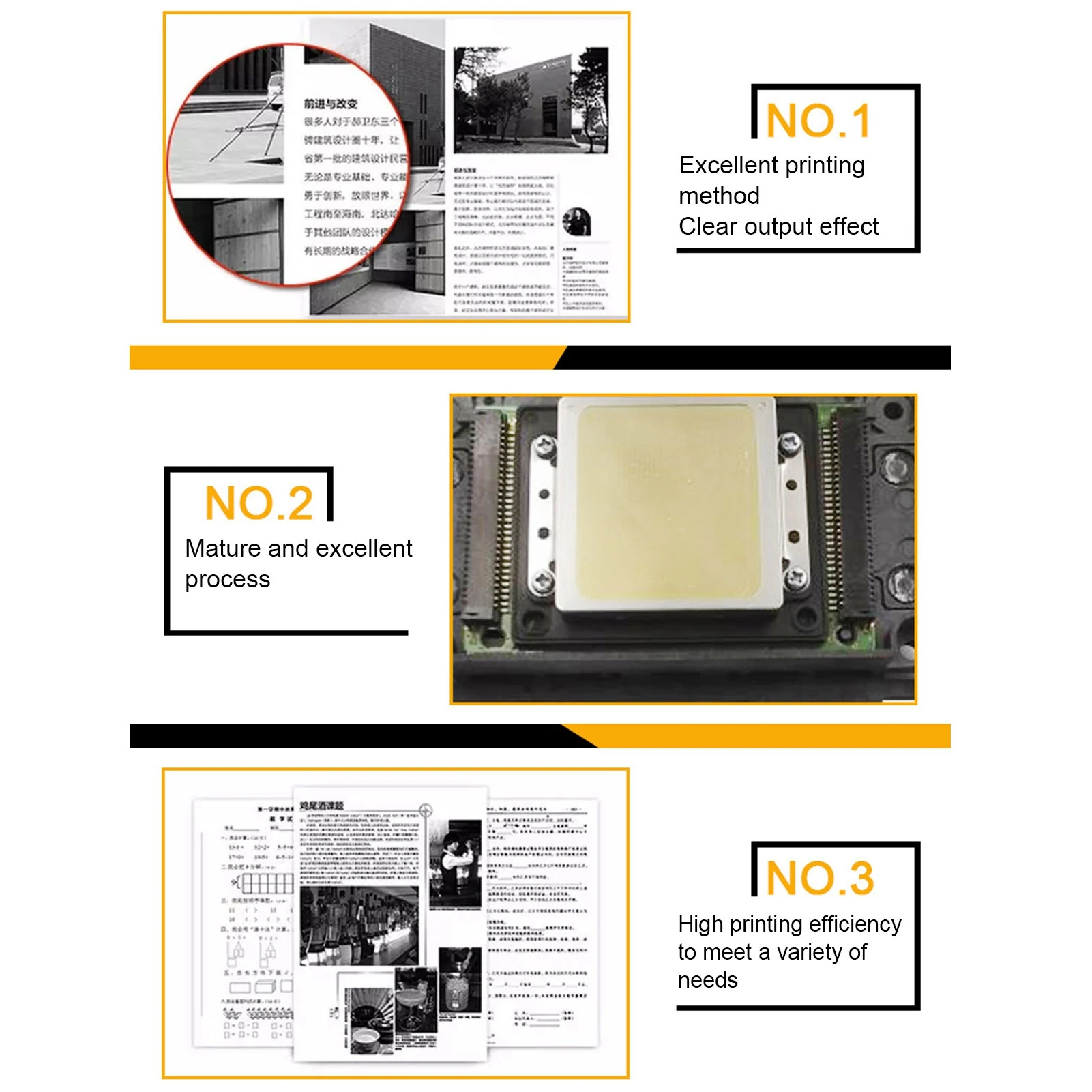 UV Printer Print Head 6 Color UV Printer Print Head Clear Printing Safe Stable Compact Printhead Replacement for XP600