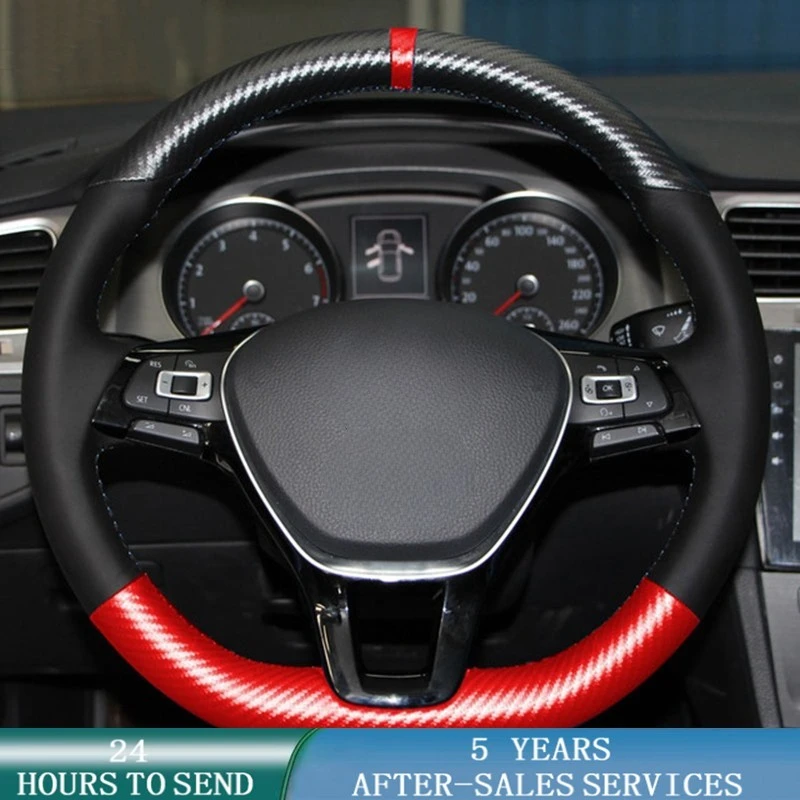 

Оригинальная оплетка рулевого колеса на заказ для Volkswagen VW Golf 7 Mk7, новинка, Polo Jetta Passat B8 Tiguan