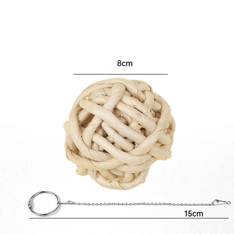 Parrot Chewing Toy Ball Chew Shred Foraging Bird Cage Accessories for Parakeet Parrotlet Lovebird Budgies Conure Cockatiel - Image 2