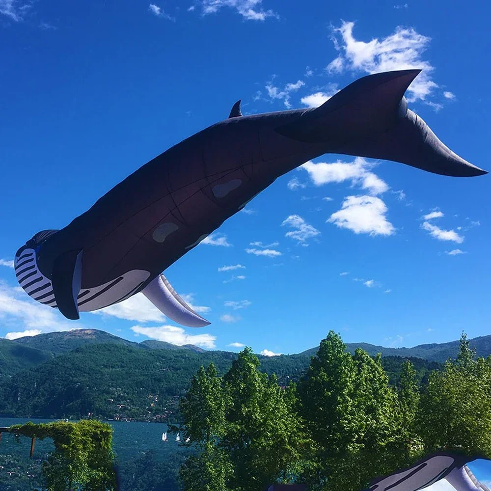 Free Delivery of 9M 30D Whale Soft Kite Beach Nylon Kite Competition Exhibition Kite Festival Easy to Fly and Tear Proof 3