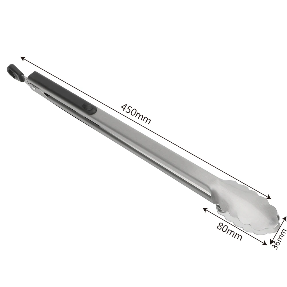 Barbecue BBQ Tongs Salad Food Clip Grill Tools Stainless Steel Kitchen Tools